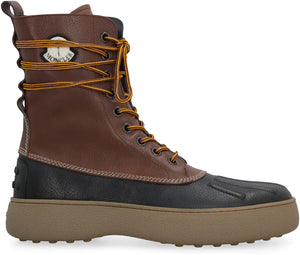 Tod's x 8 Moncler Palm Angels - Winter Gommino leather boots-1